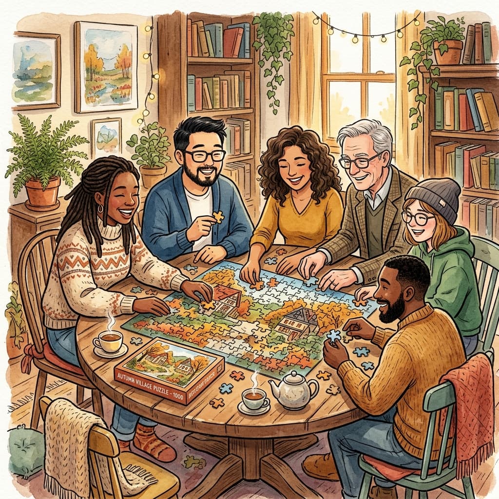 Collaborative Puzzling: How Team Puzzle Solving Builds Social Bonding