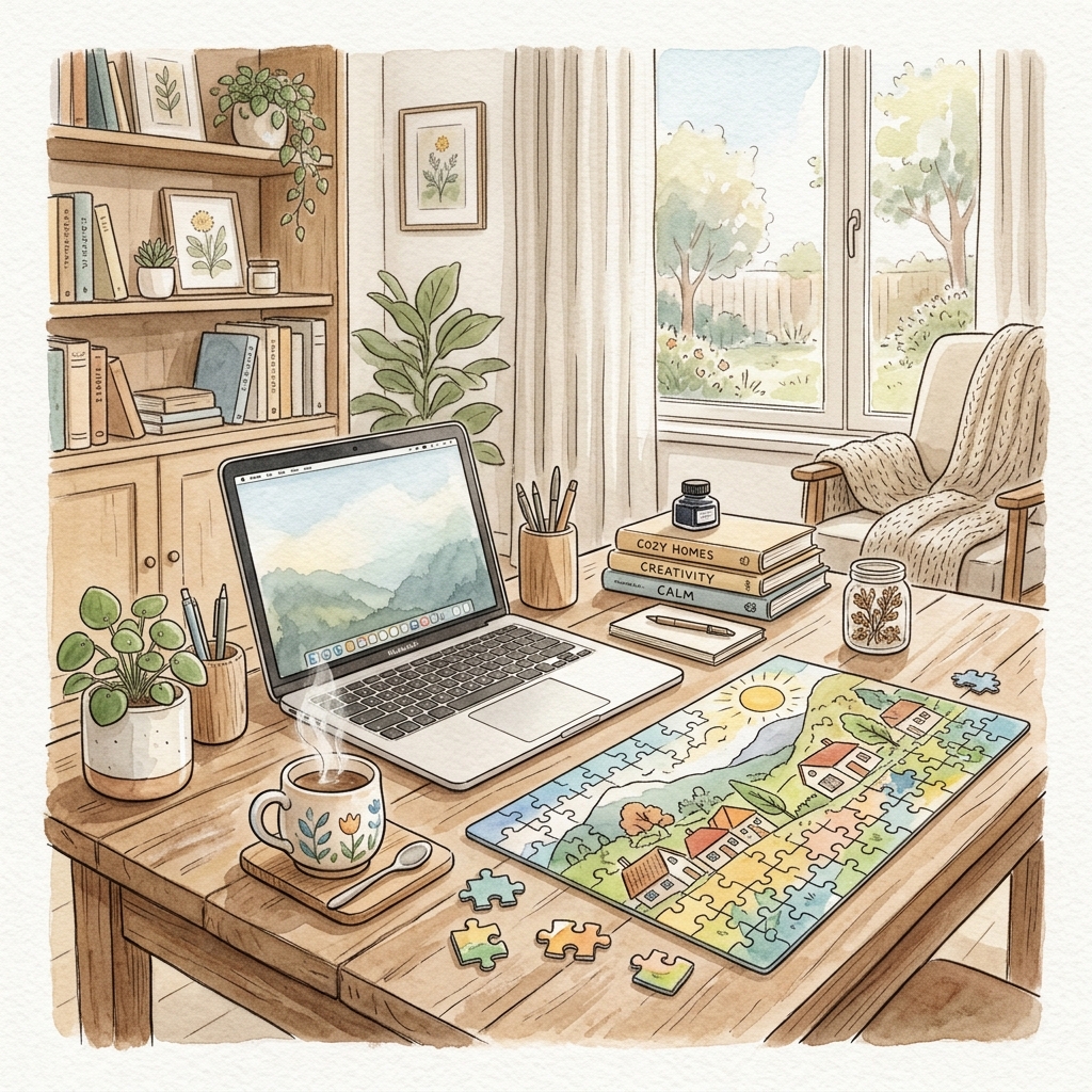 Jigsaw Puzzles as a Stress-Relief Tool for Remote Workers